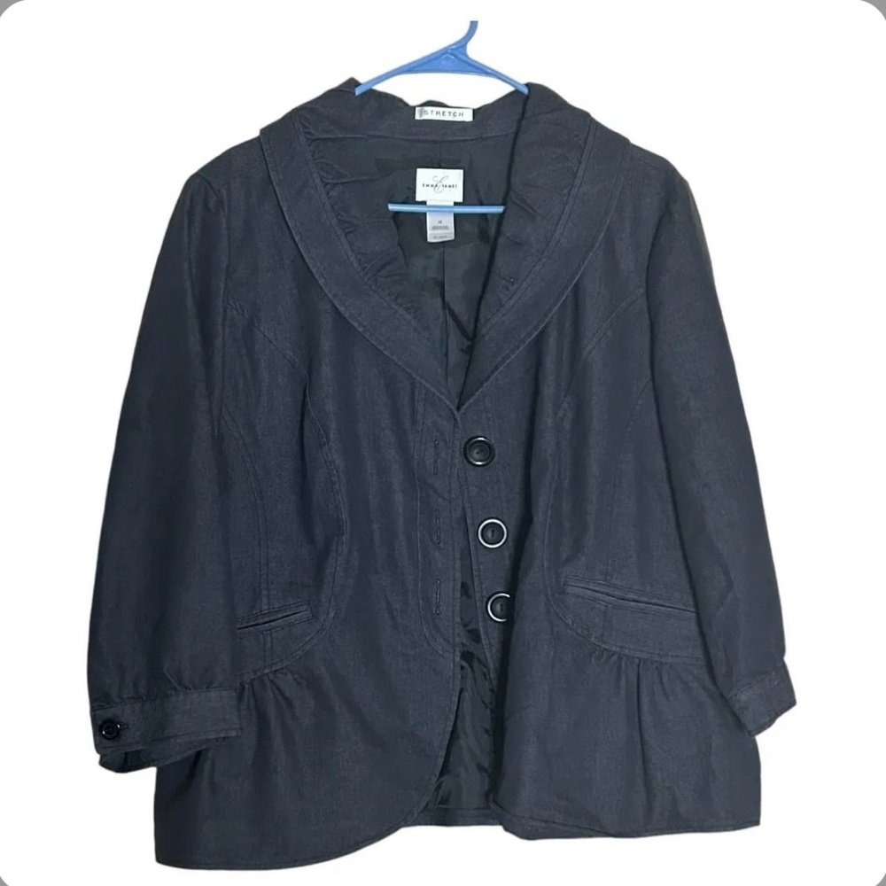 Emma James Women Jacket Jean Material size 16